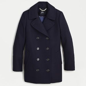 J. Crew Peacoat Double-Serge Wool AE298